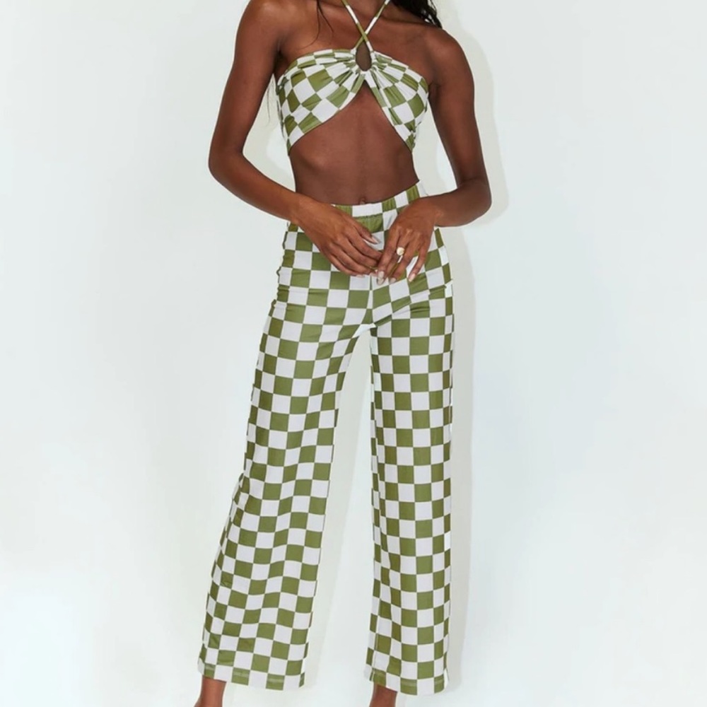 Princess Polly Green Checkered Set 🍀